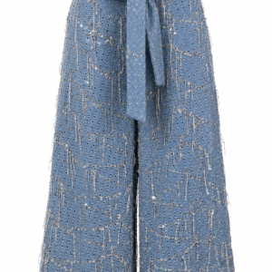 شلوار جین وایدلگ پولک‌دوزی مجلسی مدل Shining Denim زنانه
