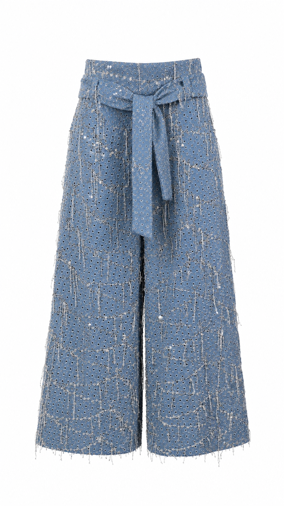 شلوار جین وایدلگ پولکدوزی مجلسی مدل Shining Denim زنانه